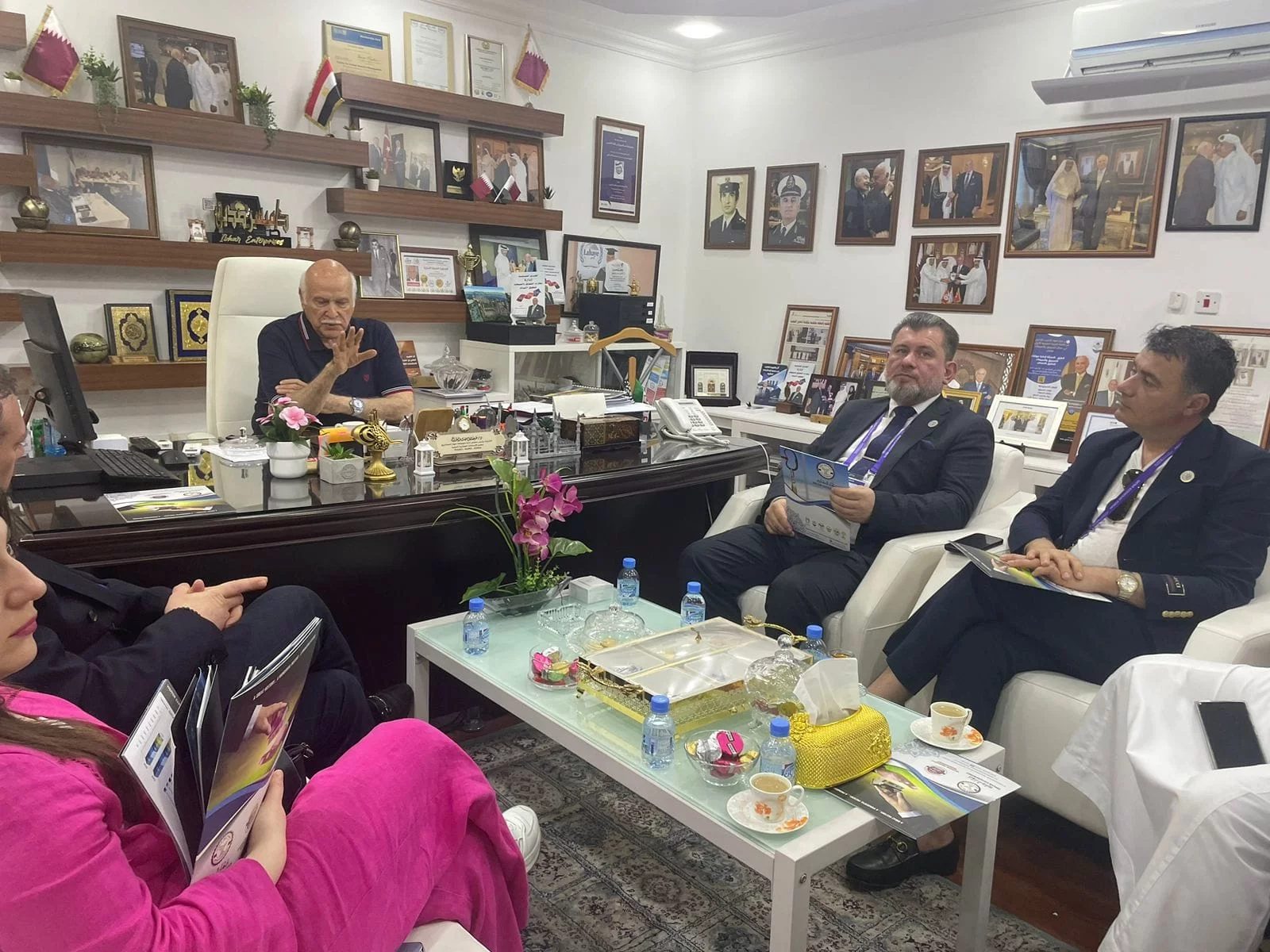 Meeting Ibhar Enterprises Group Director, Dr. with Moyasser Saddiq